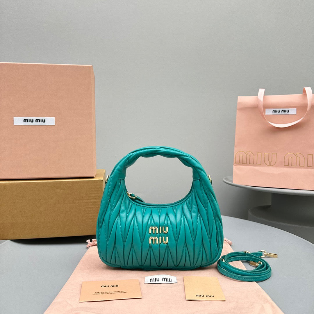 MIU M WANDER MINI HOBO BAG