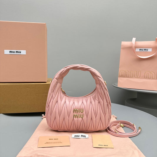 MIU M WANDER MINI HOBO BAG