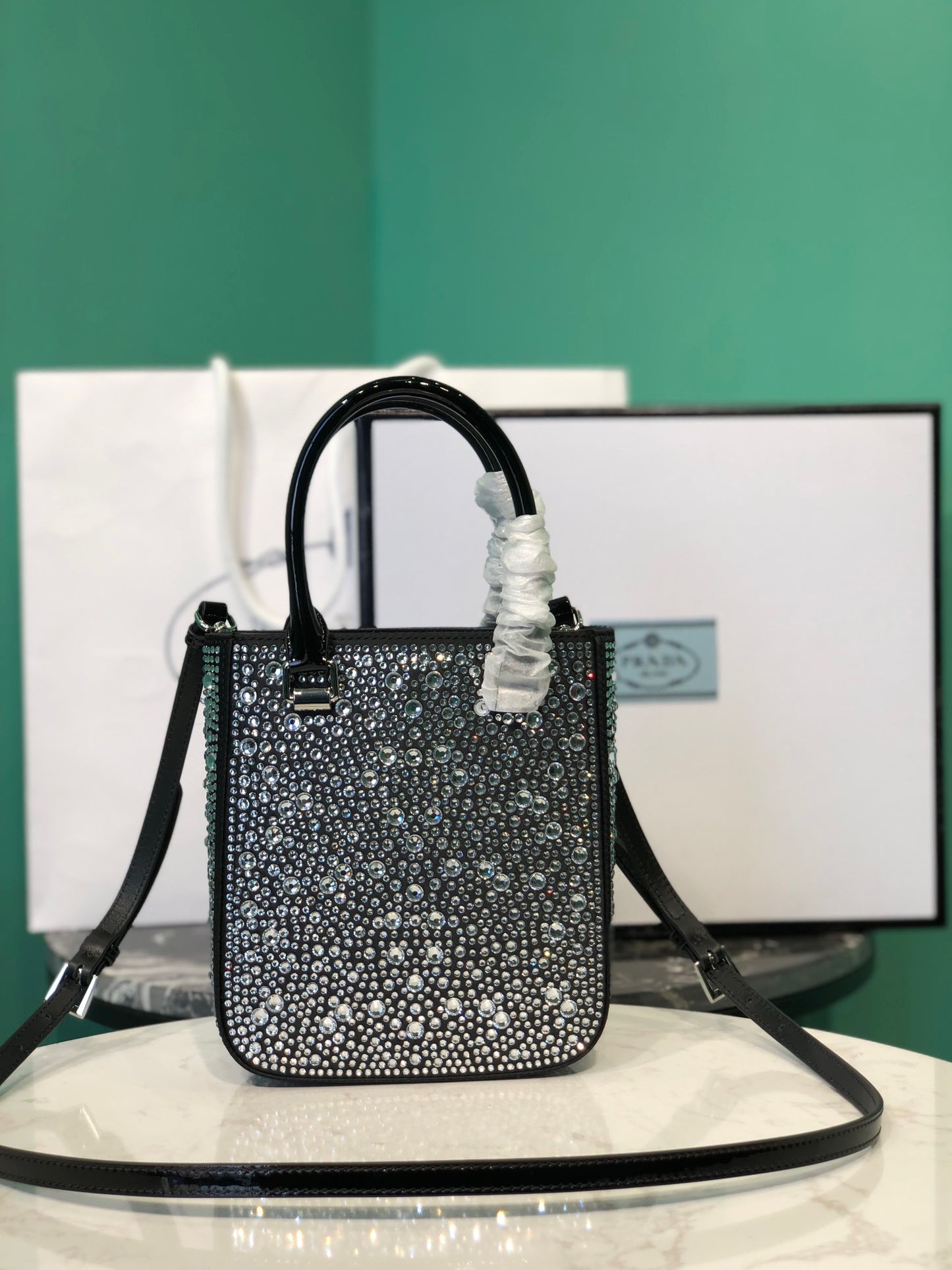 PD SMALL CRYSTAL TOTE BAG